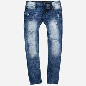 WT02 Medium Acid Wash Skinny Jeans